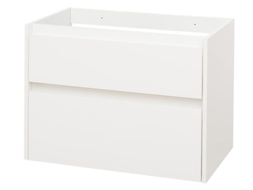 MER Opto, koupelnová skříňka 81 cm, bílá CN911S