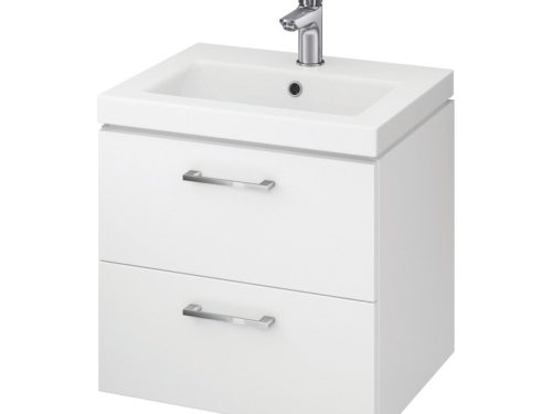 Skříňka LARA s umyvadlem COMO 50cm S801-146-DSM bílá set 806 AKCE